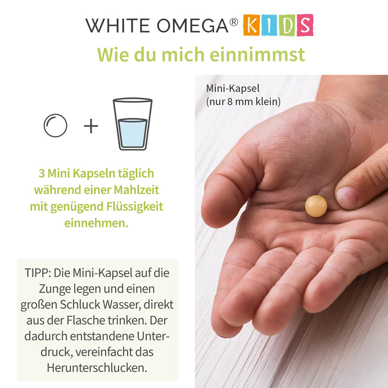 Vitamins for children - 90 mini capsules - for the immune system - sugar-free - Omega-3, vitamin C, D3 + K2, selenium, zinc - NewNest Australia