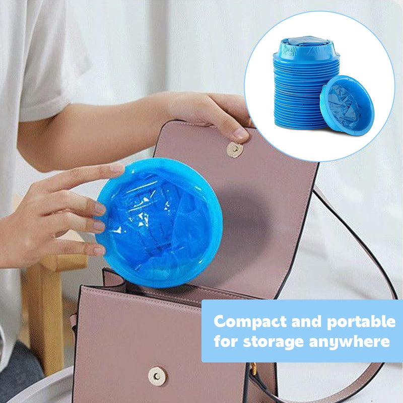 Vueinrg Pack Of 25 1000 Ml Burp Bags With Mouthpiece Burp Bags Car Children Poop Bags With Ring High Density Nausea Bag Disposable Emesis Bag Sick Bags For Travel Airplane Hospital (Blue) - NewNest Australia