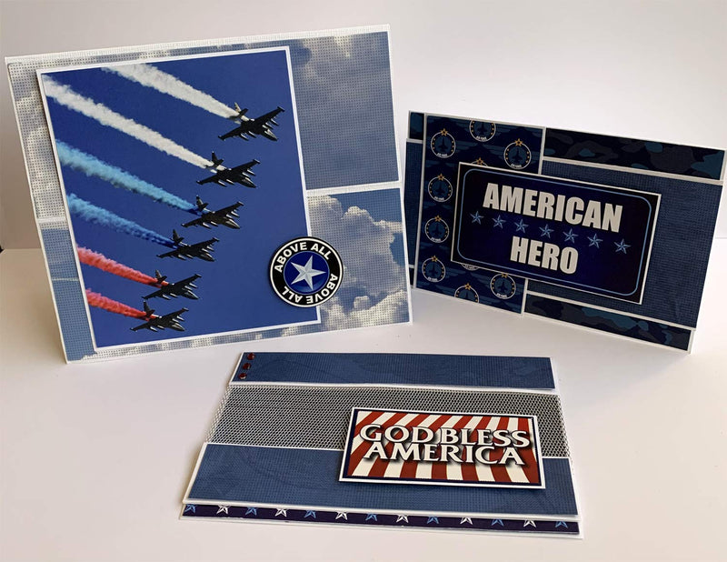 Reminisce Air Force Scrapbook Collection Kit, Multi Color Palette - NewNest Australia