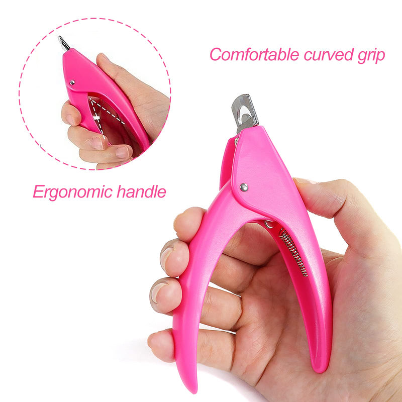 Sularpek Nail Clipper, Acrylic Nail Cutters, False Nail Clippers, Professional Nail Tip Cutter for Fingernail Toenail Men Women, Nail Tip Cutter Professional Nail Art Manicure Tool Pink - NewNest Australia