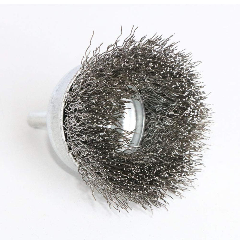 FPPO 7PCS Stainless Steel Wire Wheel Brush, Coarse Crimped Cup Brush and End Brush Kit - NewNest Australia