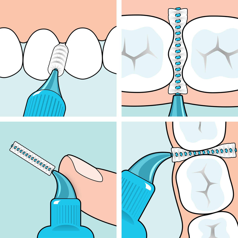 TePe interdental brush orange (ISO size 1: 0.45 mm) / 1 x 20 pieces / For easy and thorough cleaning of the spaces between teeth - NewNest Australia