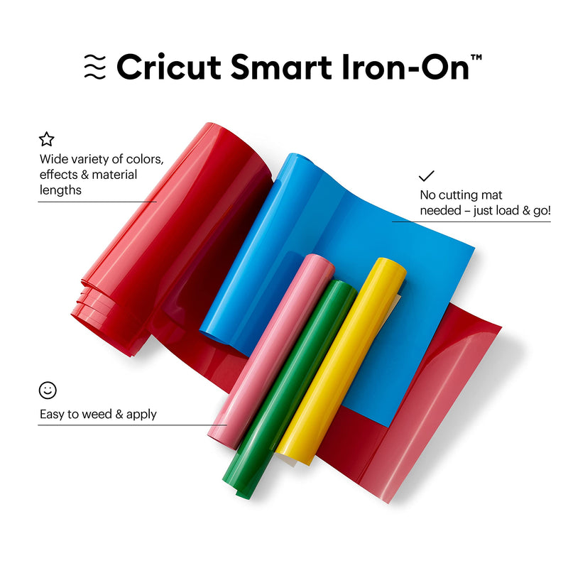 Cricut Smart Iron On - 13in x 3ft - Heat Transfer Vinyl for HTV Projects - Compatible with Cricut Explore 3/Maker 3 - Black 3 ft - NewNest Australia