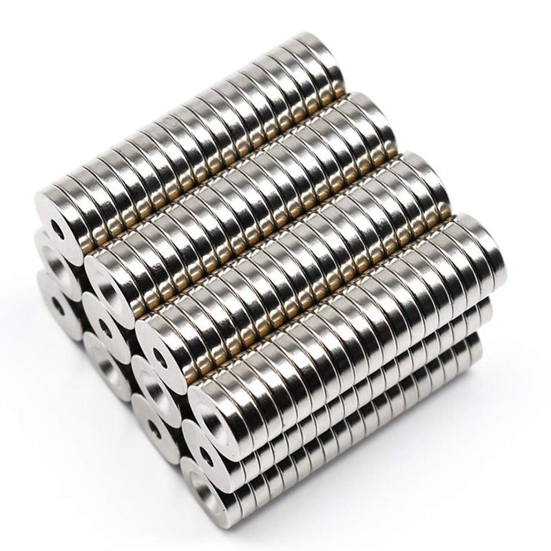 Multi-Use Refrigerator Magnets for Refrigerator Craft Project - Approximate 15x3mm with 3mm Countersunk Hole - 15 Pieces - NewNest Australia
