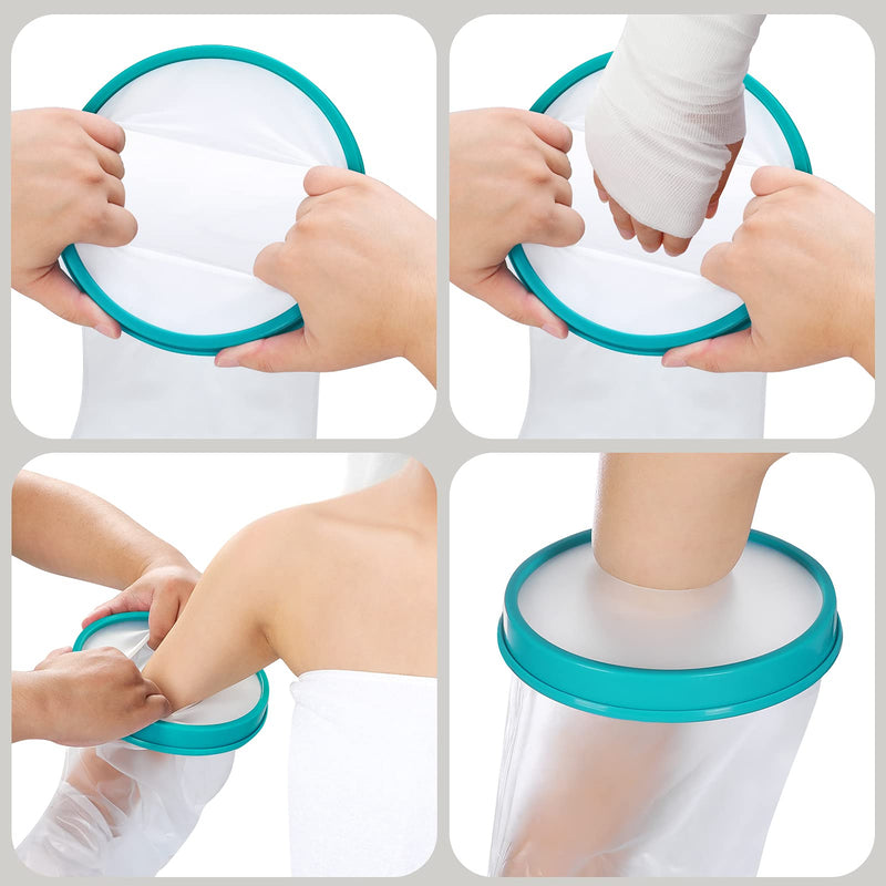 Cast Protectors,DOACT Arm Cast Cover for Shower Durable Cast Protector Keeps Hand Wrist Finger Elbow Cast Bandage Dry Waterproof Sleeve Bag for Broken Arm Reusable Watertight Seal Adult Full Arm 60cm Adults' full arm - NewNest Australia