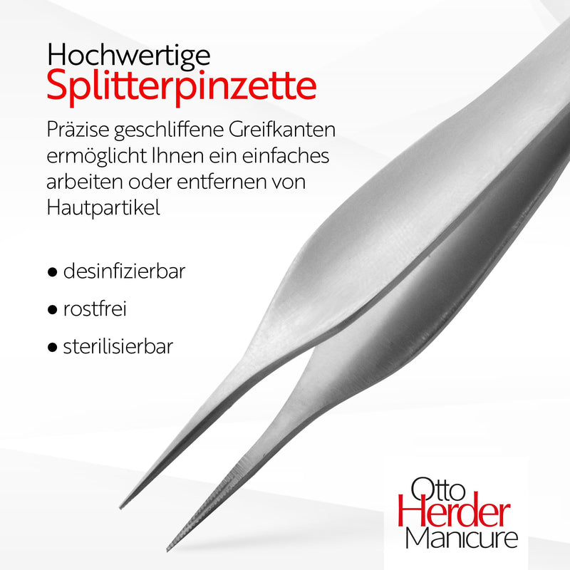 Otto Herder ‚ Splitter Tweezers According To Feilchenfeld Rust-Proof 11.3 Cm ‚ Tweezers Pointed For Accurate Gripping Smallest Splitters Thanks To Micro-Teeth ‚ Medical Pointed - NewNest Australia