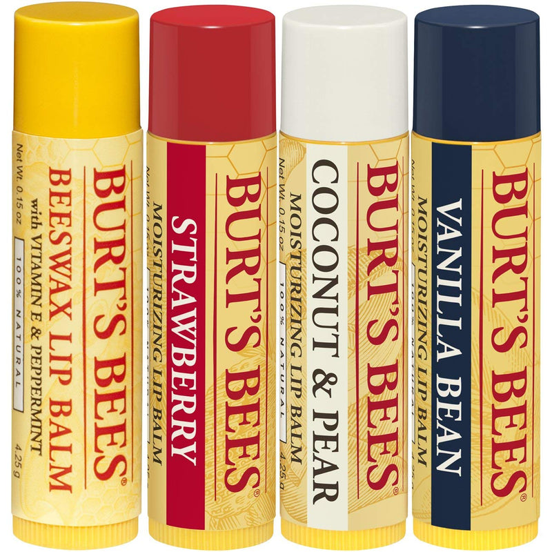 Burt's Bees Balms 100 Percent Natural Gift Set, Pack of 4 - NewNest Australia