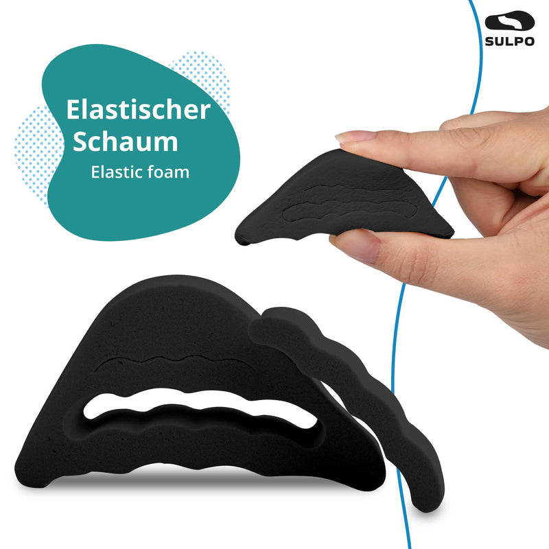 SULPO insoles for shoes that are too big set - 3 pairs of heel pads 3 pairs of toe fillers - shoe reduction - heel holder, toe protector - heel pad, heel shoe pad, shoe filler black - NewNest Australia