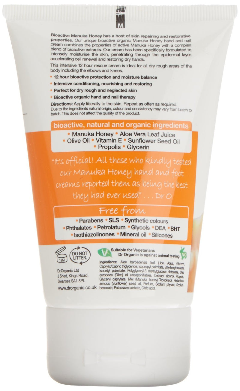 DR ORGANIC Manuka Honey Hand & Nail Cream, 125 ml - NewNest Australia