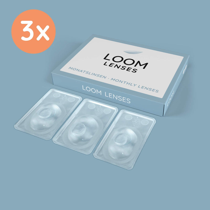 Loom Lenses Monthly Lenses Soft, 3 Pieces | Bc 8.6 | Slide 14.2 | Contact Lenses With Strength: -11.00 Diopters -11.0 Diopters 8.6 Millimeters 14.20 Millimeters - NewNest Australia
