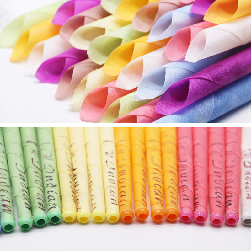 Natural Ear Candles, 32 Pieces (8 Colors), Cylinder Scented Hollow Taper Candles with 16 Protective Discs - NewNest Australia