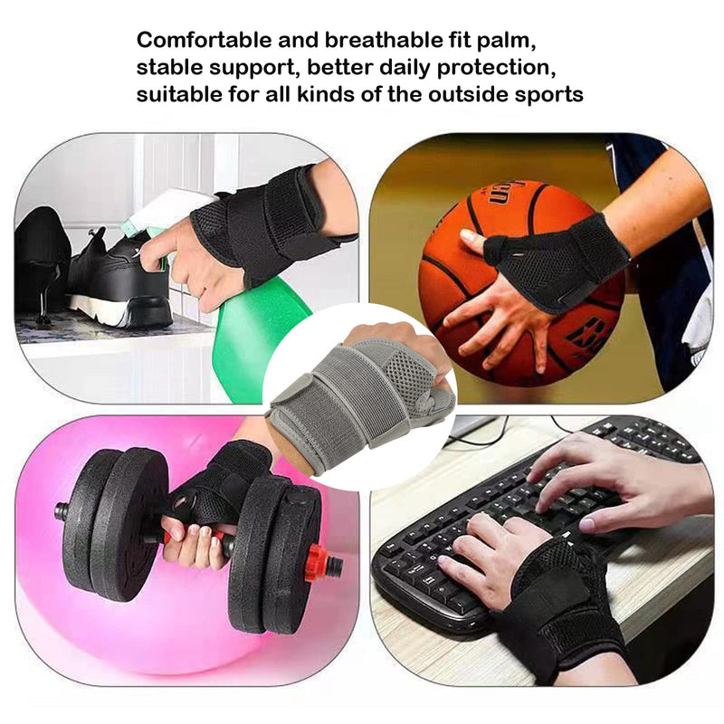 Wrist Thumb Support Splint Brace Hand Straps, Adjustable Sports Finger Guard for Carpal Tunnel Syndrome, Arthritis, Tendonitis, Sprains, Strains, Thumb Immobilizer 1 size fit Left or Right Hand(1PC) - NewNest Australia