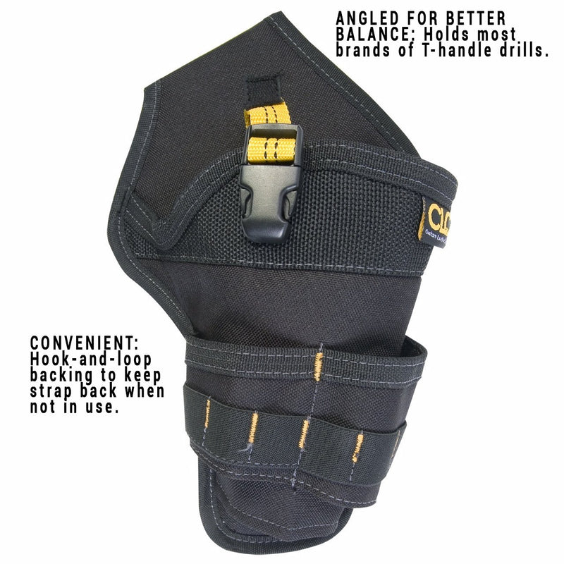 CLC Custom Leathercraft 5023 Deluxe Cordless Poly Drill Holster, Black - NewNest Australia