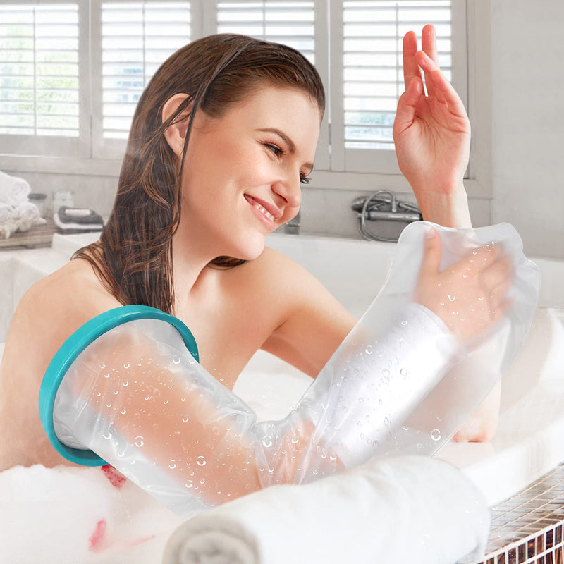Cast Protectors,DOACT Arm Cast Cover for Shower Durable Cast Protector Keeps Hand Wrist Finger Elbow Cast Bandage Dry Waterproof Sleeve Bag for Broken Arm Reusable Watertight Seal Adult Full Arm 60cm Adults' full arm - NewNest Australia