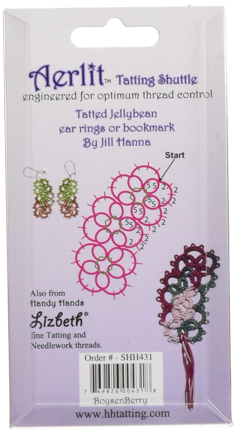 Handy Hands Aerlit Tatting Shuttle with 2 bobbins SHH431, Boysenberry, 1-Pack - NewNest Australia
