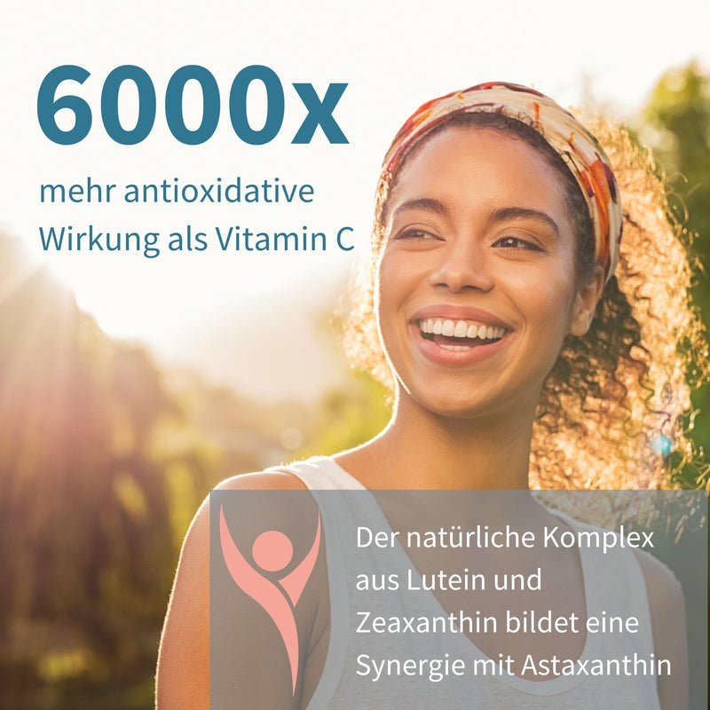 Astaxanthin complex, vegan & natural antioxidants from 42mg AstaPure, with 4mg astaxanthin + lutein and zeaxanthin, 90 soft capsules, from Igennus - NewNest Australia
