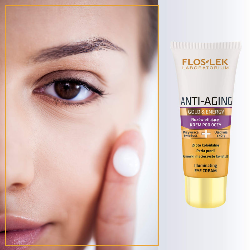 FLOSLEK Illuminating Eye Cream | 30 ml | Firms & Illuminates | Suitable for People with Wrinkly Mature Skin | Dermatologically Tested | Manufactured in EU - NewNest Australia