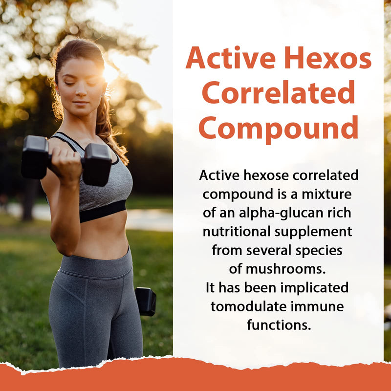 Active Hexose Correlated Compound Supplement High Dose 500Mg With Alphaglucan And Beta-Glucan, Immune Health, Liver Function, 60 Veggie Capsules (Pack Of 1) Pack Of 1 - NewNest Australia