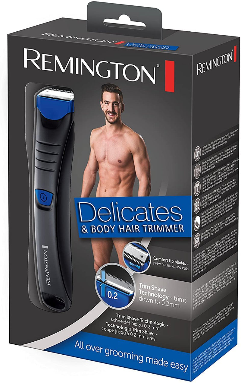 Remington hair trimmer intimate area & body [skin-friendly & safe up to 0.2mm without skin irritation] 2 blades, 100% waterproof incl. 3 attachment combs (2.4.6mm) hair clipper, razor, BHT250 - NewNest Australia