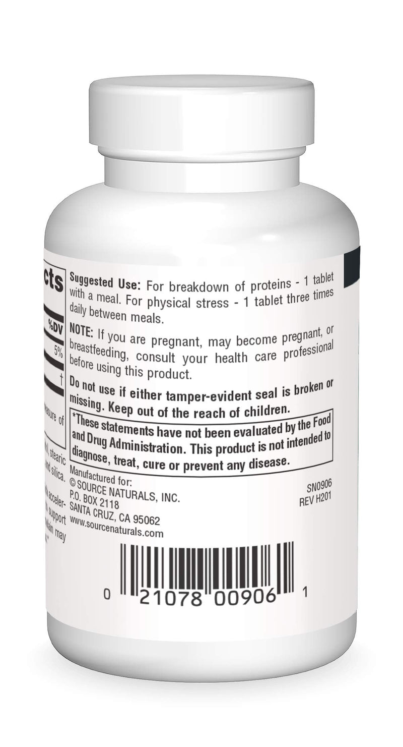 Source Naturals Bromelain 500mg Proteolytic Enzyme Supplement - 60 Tablets 60 Count (Pack of 1) - NewNest Australia