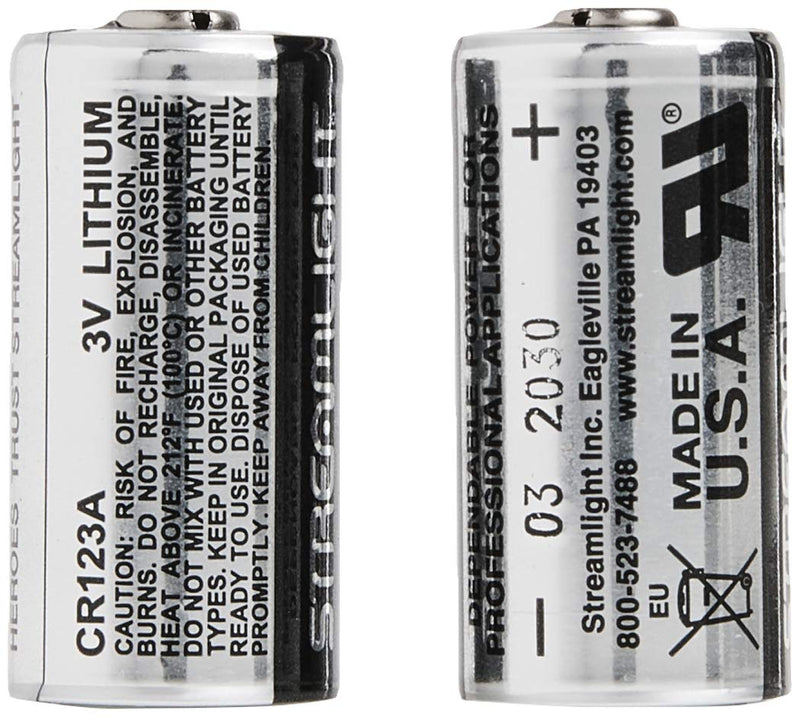 Streamlight 85175 CR123A Lithium Batteries, 2-Pack - NewNest Australia