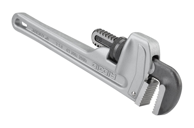 RIDGID 31090 Model 810 Aluminum Straight Pipe Wrench, 10-inch Plumbing Wrench Small - NewNest Australia