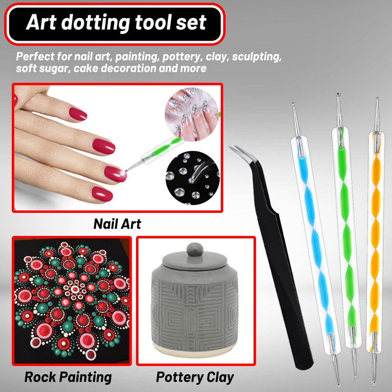 B7000 Rhinestone Glue for Jewelry Making, Clear Glue for Crafts Fabric Glue with Precision Tips Adhesive Glue with Dotting Pens Tweezers for Metal Stone Nail Art Beading Wood Glass 0.5 fl oz, 3 Packs - NewNest Australia