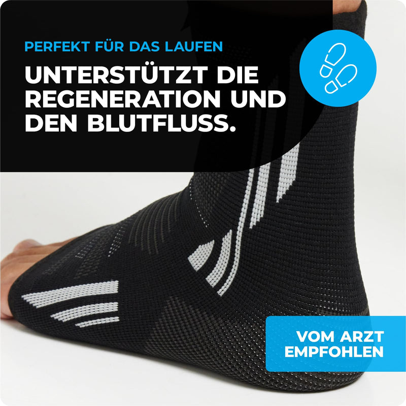 VITTO ankle bandage, foot bandage for ligament damage, weak joints, sprained joints and arthritis (cover, L) cover - NewNest Australia