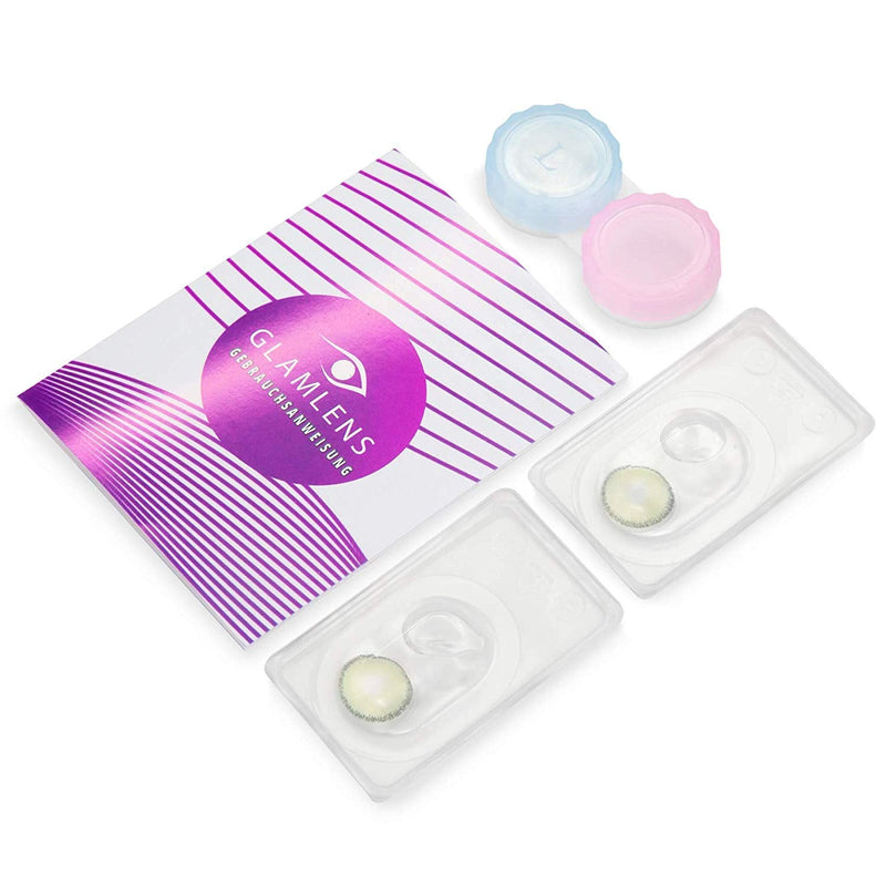 Glamlens Colored Green Contact Lenses Mirel Green Strong Opaque Natural Silicone Comfort Lenses - 1 Pair (2 Pieces) Without Power 0.00 Diopters 0.0 Diopters 8.6 Millimeters 14.00 Millimeters 2.0 - NewNest Australia