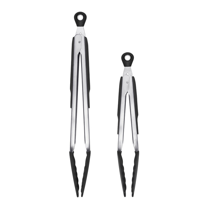 NewNest Australia - OXO Good Grips 12-Inch Tongs with Black Silicone Heads 