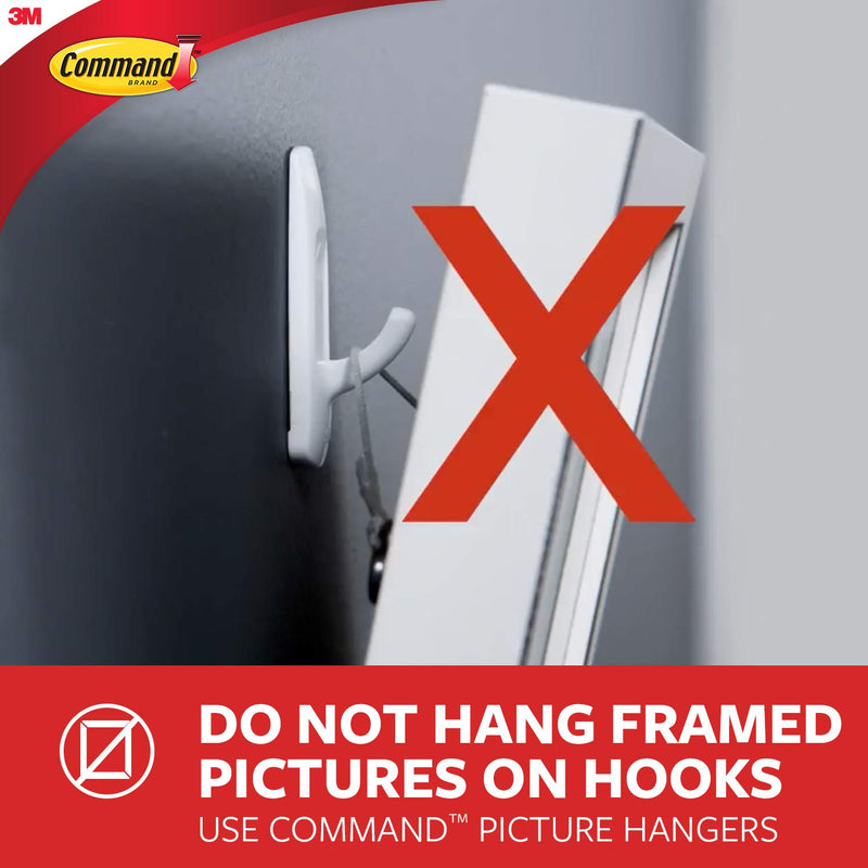 NewNest Australia - Command 1 lb Capacity Oval Hooks, Indoor Use, Small (17092CLR-ES) 2 Hooks 