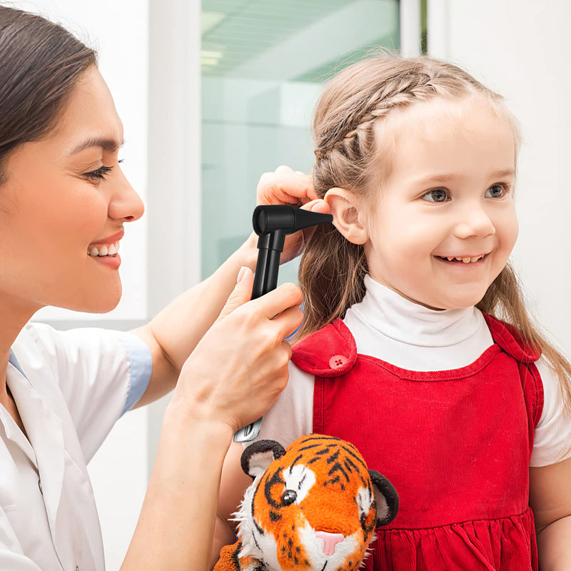Healifty Otoscope with Light - Auricular Otoscope with 5 Otoscope Covers Diagnostic Ear Care Device for Nurse Children Adults & Pets in Pocket Size Without Battery - NewNest Australia