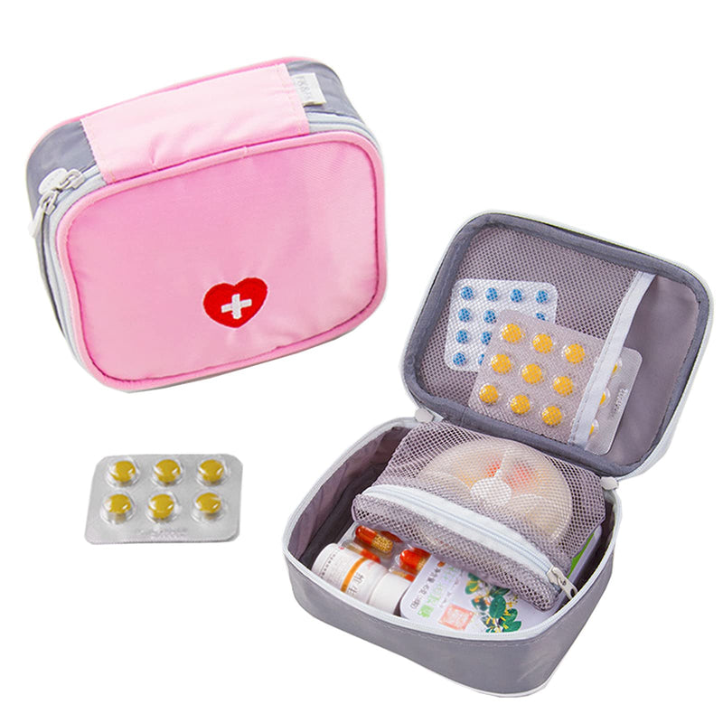 Medicine Bag Portable Mini First Aid Sets Small First Aid Bag Medical Emergency Bag Empty Portable Mini Travel Emergency Bag For Home, Travel And Camping Empty Pack Of 2 - NewNest Australia
