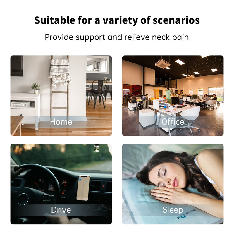 Neck Brace Adjustable Cervical Collar Soft Foam Neck Support Brace Ergonomic Neck Collar Protector High Elastic Neck Support Guard Neck Pad for Relieves Pain and Pressure in Spine Women Men Elderly - NewNest Australia