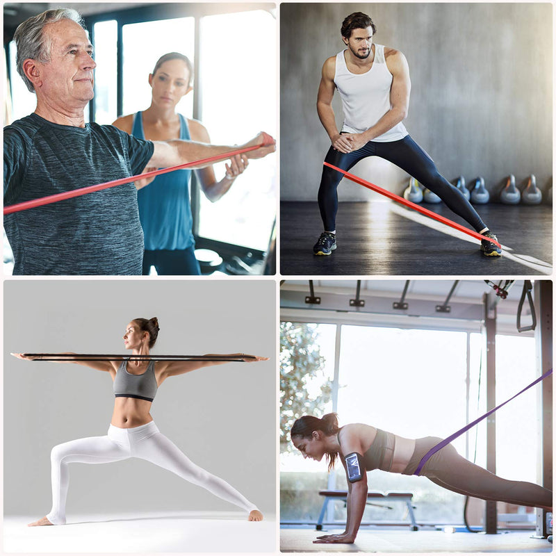 Cikyner Resistance Bands, Pull Up Assist Bands Premium Pull Up Bands Fitness Exercise Stretch Workouts Bands for Pull up, Chin up, Power lifting, Yoga, Pilates, Strength and Training Red - NewNest Australia