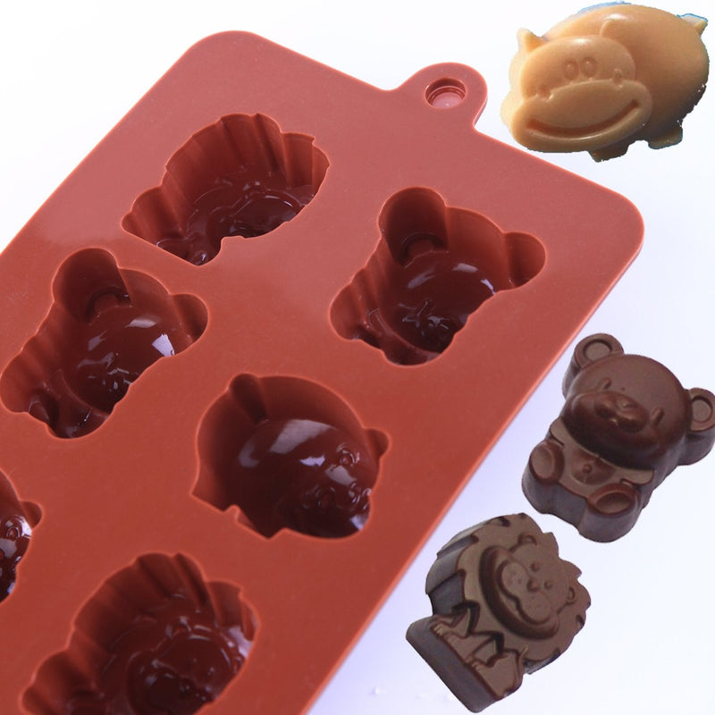 STARUBY Silicone Molds Non-stick Chocolate Candy Mold,Soap Molds,Silicone Baking mold Making Kit, Set of 3 Forest Theme with Different Shapes Animals,Lovely & Fun for Kids - NewNest Australia