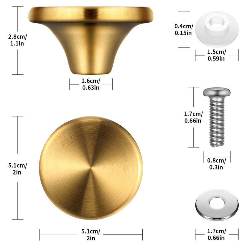 4 Sets Dutch Oven Knob Stainless Steel Replacement Knob Pot Lid Handle Compatible with Le Creuset, Aldi, Lodge and other Enameled Cast-Iron Dutch Oven (Gold) Gold - NewNest Australia