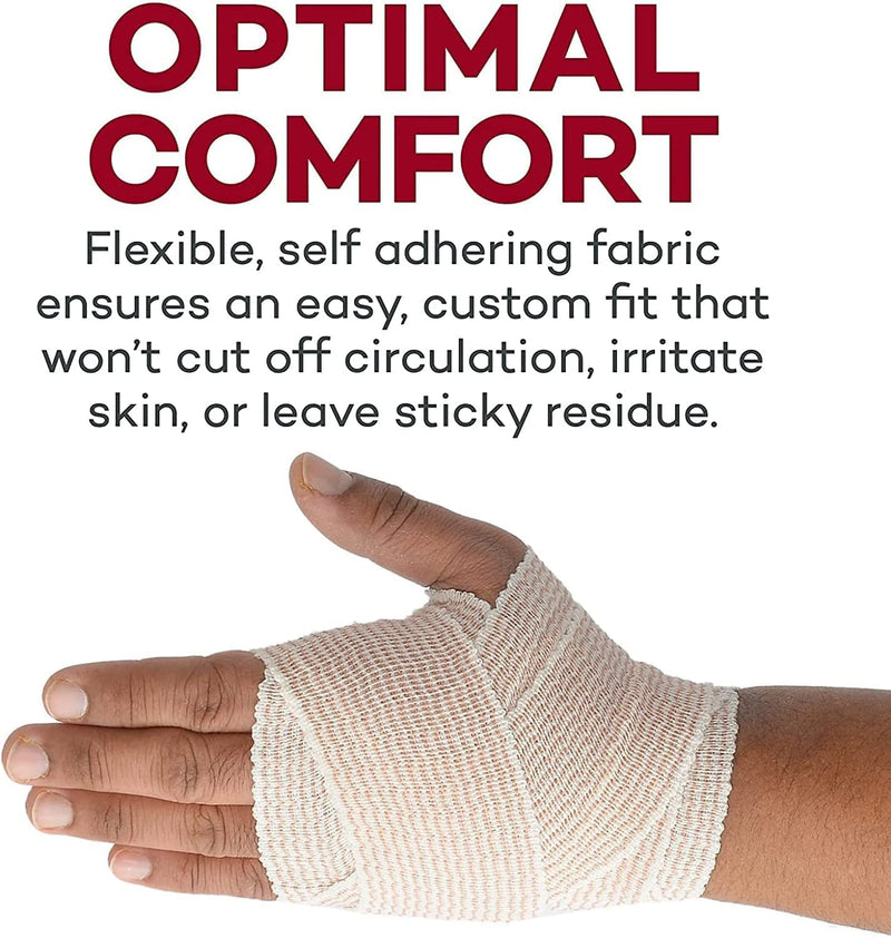 Dealmed 3" Elastic Bandage Wrap with Self-Closure – 10 Elastic Bandages, 5 Yards Stretched Compression Bandage Wrap, Wound Care Product for First Aid Kit and Medical Facilities Pack of 10 - NewNest Australia