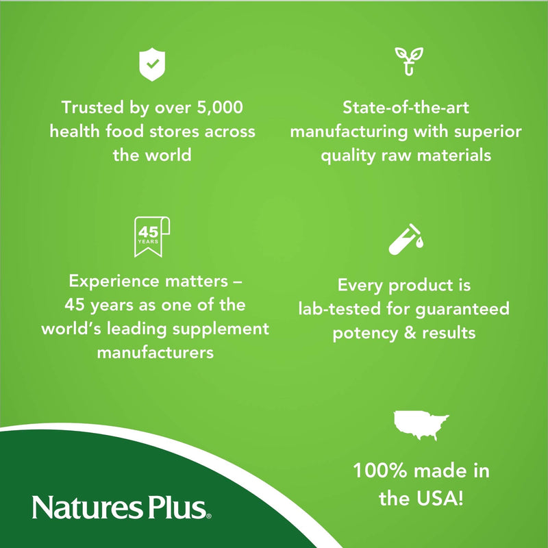NaturesPlus Bromelain - 500 mg - Natural Proteolytic Enzyme Supplement, Anti-Inflammatory - 60 Vegetarian Tablets (60 Servings) 60 Tablets - NewNest Australia