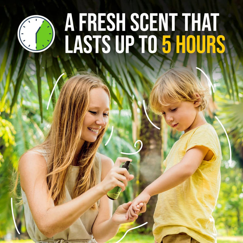 Gya Labs Mozzie Guard Spray - Enjoy Protection Outdoors & at Home with Natural Essential Oils - DEET-Free Plant Based Natural Spray - Safe & Gentle On Skin - 100ml (2 Packs) 100 ml (Pack of 2) - NewNest Australia