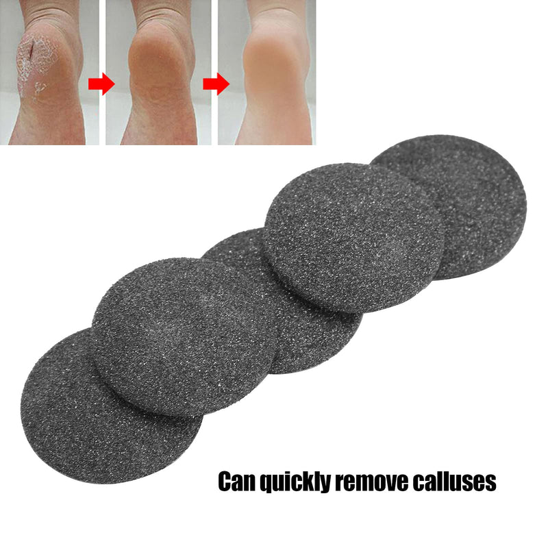 Pack Of 5 Extra Coarse Callus Remover Hard Skin Replacement Rollers Regular Coarse Replacement Foot Grinding Head Tool For Dead Skin Callus Remover Head Foot Files (Black) - NewNest Australia