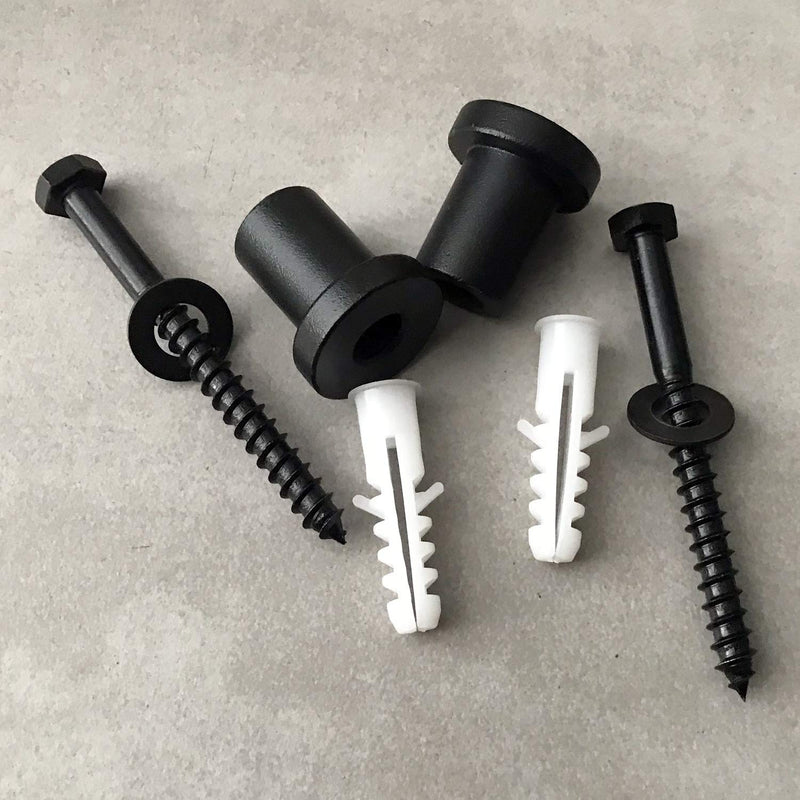 DonYoung 4PCS Sliding Barn Door Hardware Track Spacers and Lag Bolts for Flat Track Rolling Roller Assemblies Connecting Device Steel Connector Adjustable Spacer with Screws - NewNest Australia