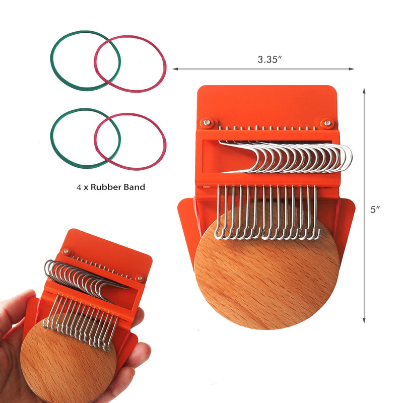 Speedweve Style Darning Loom, Small Weaving Loom for Visible Mending Jeans, Weave Tool for DIY Artful Patterns, Repair Fabrics (14 Hooks) 14 Hooks - NewNest Australia