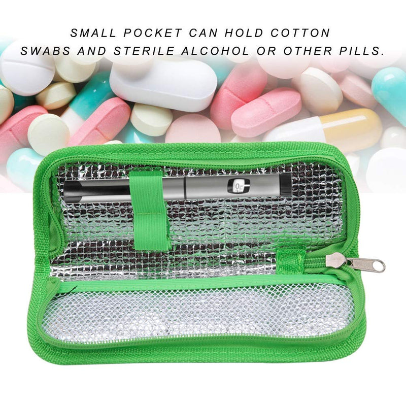 Vobor Insulin Cooler Bag Travel Bag Insulated Portable Cooler Bag Portable Eva Insulin Pack Insulin Bag Pack (Colour: Green) - NewNest Australia