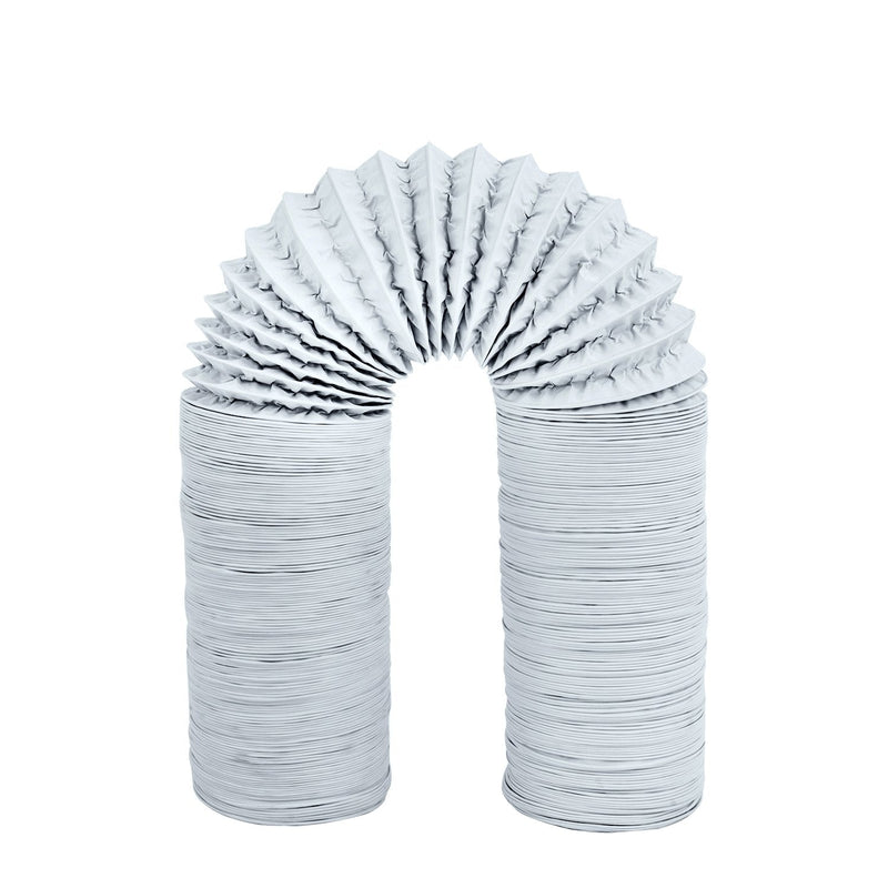 Hon&Guan 3 inch Air Duct - 16 FT Long, White Flexible Ducting HVAC Ventilation Air Hose For Grow Tents, Dryer Rooms,Kitchen 3"X16 FT - NewNest Australia