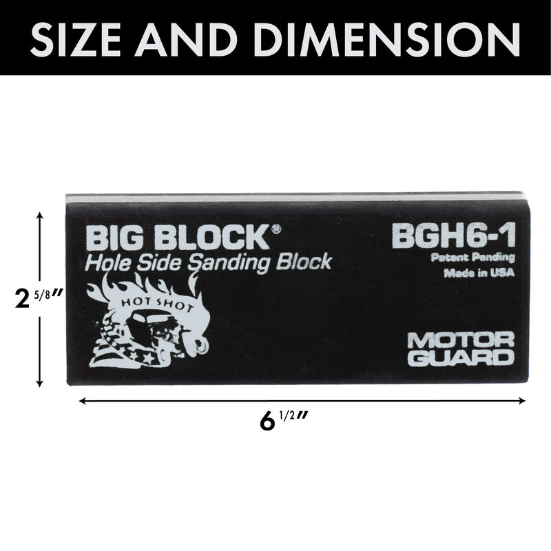 Motor Guard BGH6-1 6-1/2-Inch Big-Block Hole Side Sanding Block - NewNest Australia