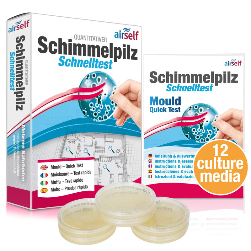 Mold test (rapid mold test) for up to 12 rooms - mold test to examine mold contamination indoors - NewNest Australia