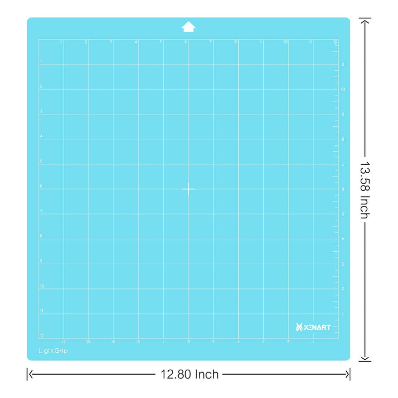XINART LightGrip Cutting Mat for Silhouette Cameo 4/3/2/1(3 Mats,12x12 inch) Light Grip Adhesive Sticky Craft Vinyl Replacement Cut Mats for Silhouette Cameo Blue 3 Pack LightGrip 12''x12'' - NewNest Australia