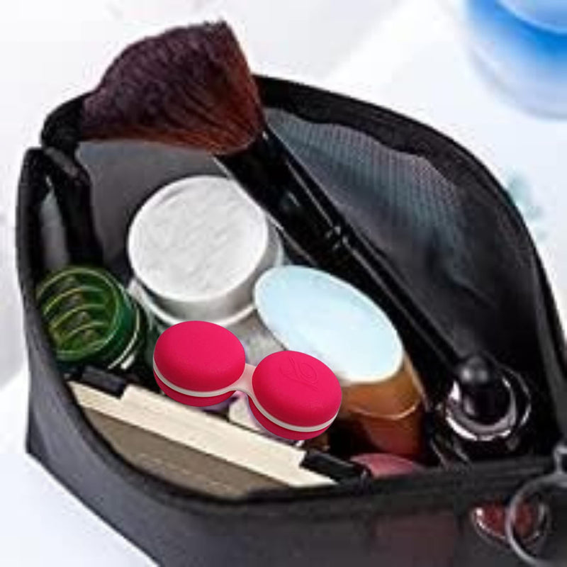 SPORTS WORLD VISION Fun and Cute Macaroon Contact Lens Storage/Soaking Case - 1 Piece Red - NewNest Australia
