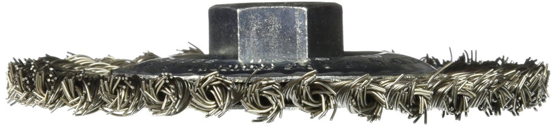 BOSCH WB559 4-Inch Carbon Steel Stringer Bead Knotted Wire Wheel, 5/8-Inch x 11 Thread Arbor - NewNest Australia